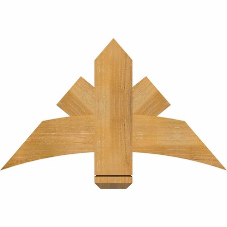 Ekena Millwork Alberta Rough Sawn Timber Gable Bracket, Western Red Cedar, 36"W x 21"H x 2"D x 6"F, 14/12 Pitch GBW036X21X0206ALB00RWR